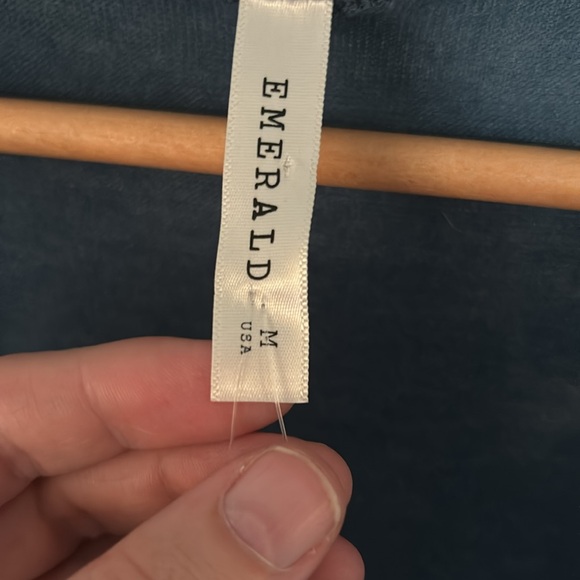 NWT -medium-Long Sleeve Duster Cardigan dusty blue Lightweight Sweater - Picture 2 of 3